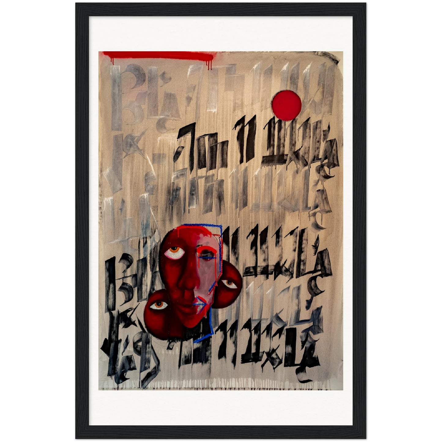 BELOVED AM I THE (Museum-Quality Matte Paper Wooden Framed Poster)